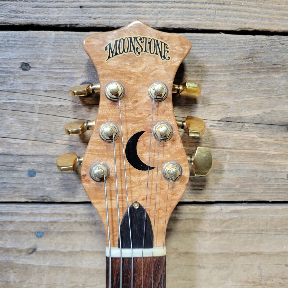 Moonstone 1982 Exploder Guitar 1 of 65 Made w/ Original Case, Excellent - Mahar's Vintage Guitars