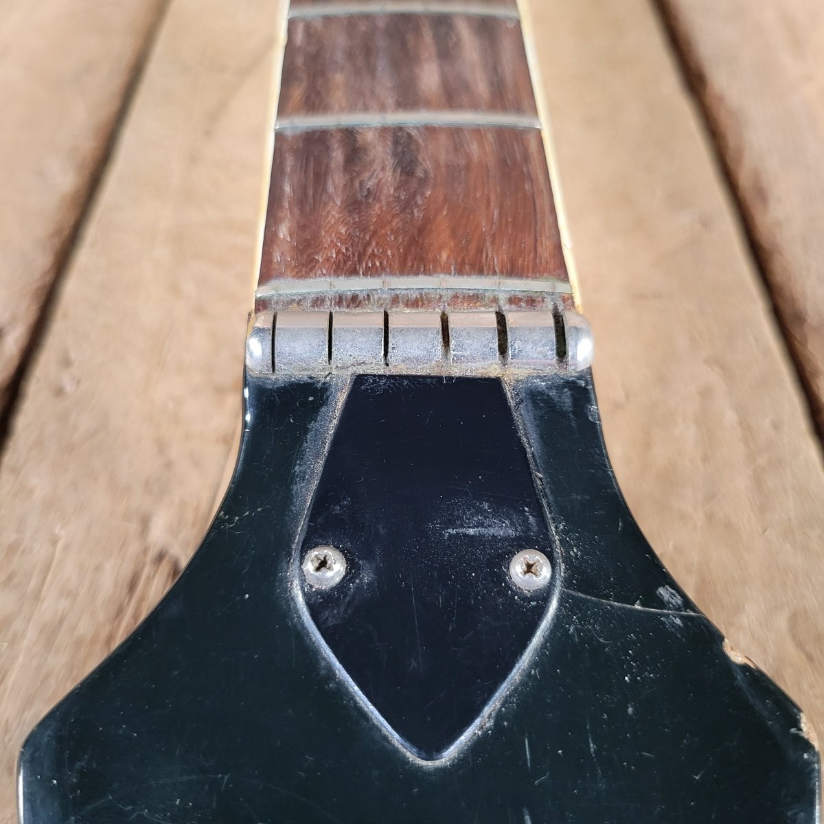 Mosrite 1960s Celebrity Neck Rosewood Project Needs Refret - Mahar's Vintage Guitars
