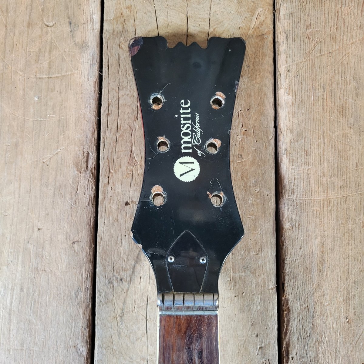 Mosrite 1960s Celebrity Neck Rosewood Project Needs Refret - Mahar's Vintage Guitars