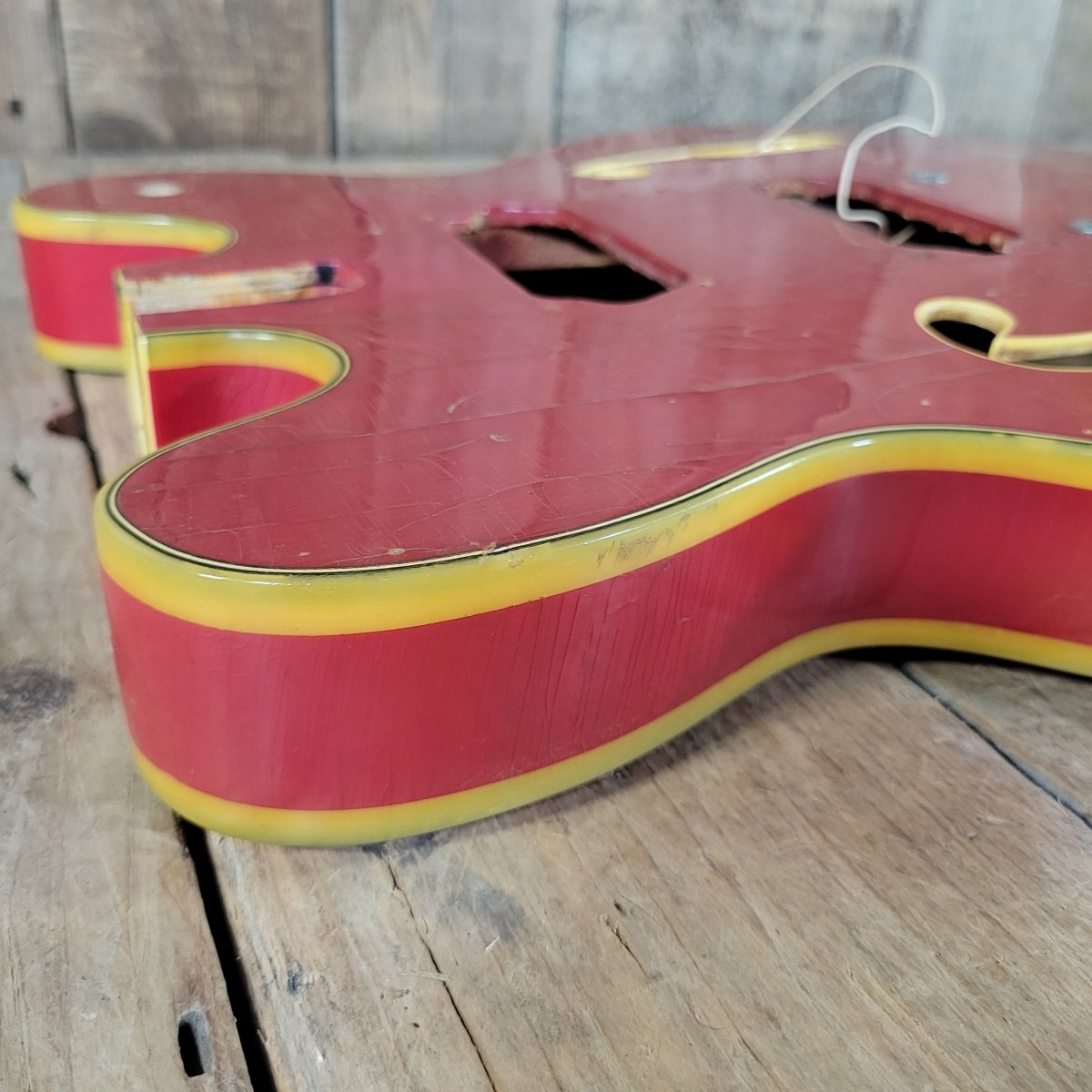 Mosrite Celebrity Hollowbody Guitar Body Only 1966 - Mahar's Vintage Guitars