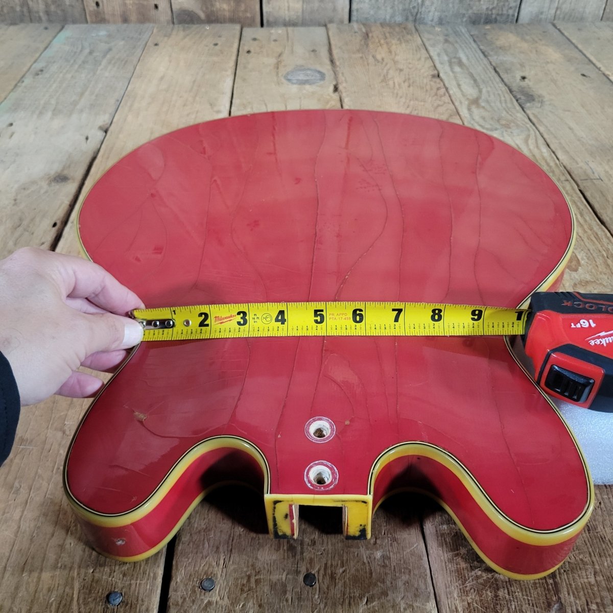 Mosrite Celebrity Hollowbody Guitar Body Only 1966 - Mahar's Vintage Guitars