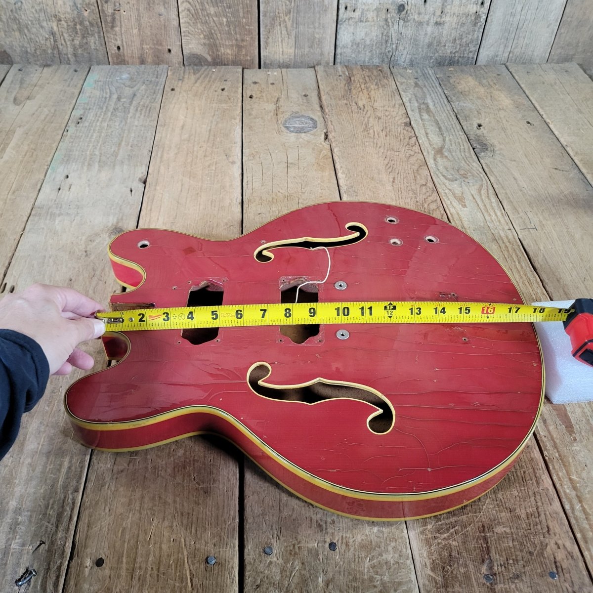 Mosrite Celebrity Hollowbody Guitar Body Only 1966 - Mahar's Vintage Guitars