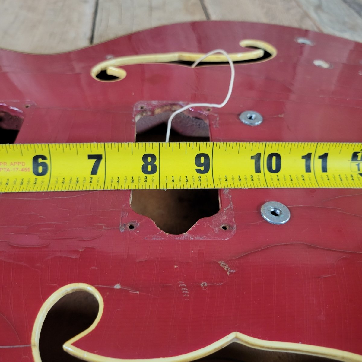 Mosrite Celebrity Hollowbody Guitar Body Only 1966 - Mahar's Vintage Guitars