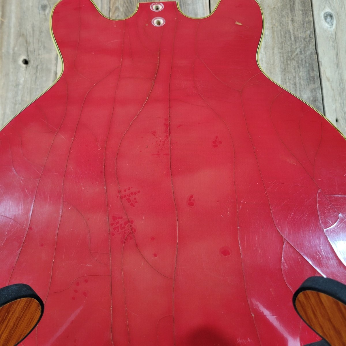 Mosrite Celebrity Hollowbody Guitar Body Only 1966 - Mahar's Vintage Guitars