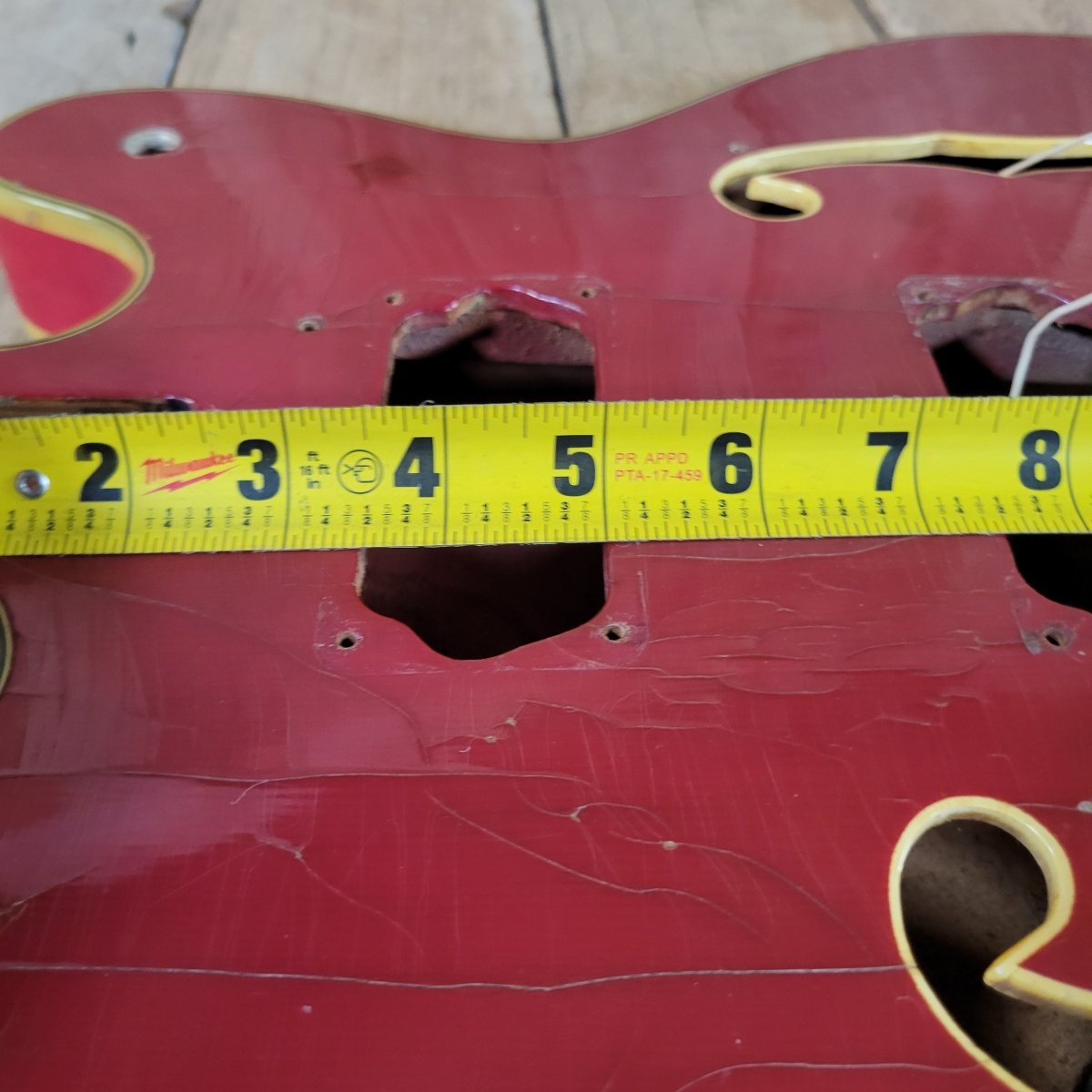 Mosrite Celebrity Hollowbody Guitar Body Only 1966 - Mahar's Vintage Guitars