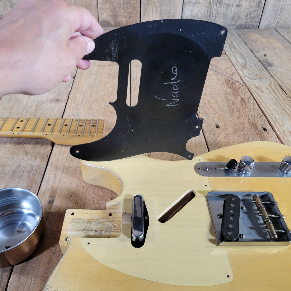 Nacho Guitars 2025 Blackguard Early 50s Telecaster Blonde Mint - Mahar's Vintage Guitars