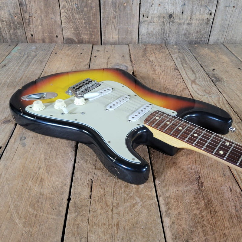 Nash S - 63 Stratocaster 2014 – 3 - Tone Sunburst, Slab Board, Original Case - Mahar's Vintage Guitars
