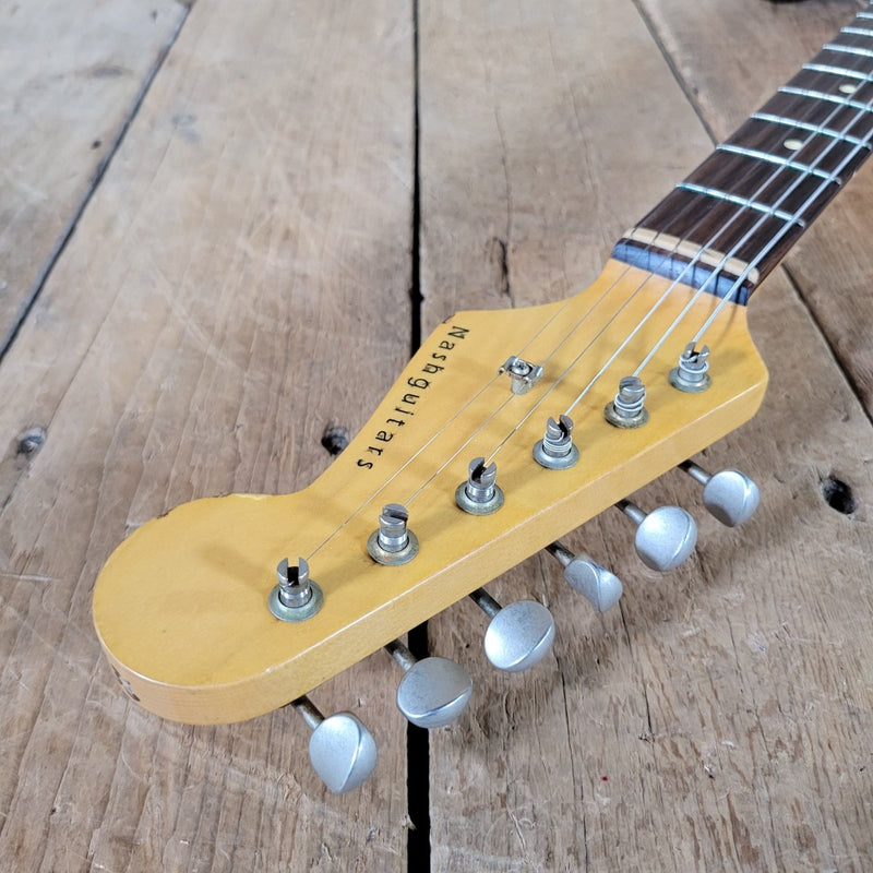 Nash S - 63 Stratocaster 2014 – 3 - Tone Sunburst, Slab Board, Original Case - Mahar's Vintage Guitars
