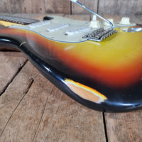 Nash S - 63 Stratocaster 2014 – 3 - Tone Sunburst, Slab Board, Original Case - Mahar's Vintage Guitars