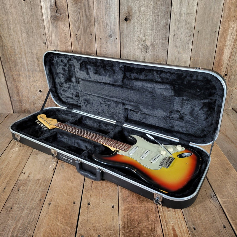 Nash S - 63 Stratocaster 2014 – 3 - Tone Sunburst, Slab Board, Original Case - Mahar's Vintage Guitars