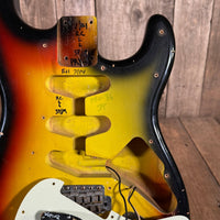 Nash S - 63 Stratocaster 2014 – 3 - Tone Sunburst, Slab Board, Original Case - Mahar's Vintage Guitars