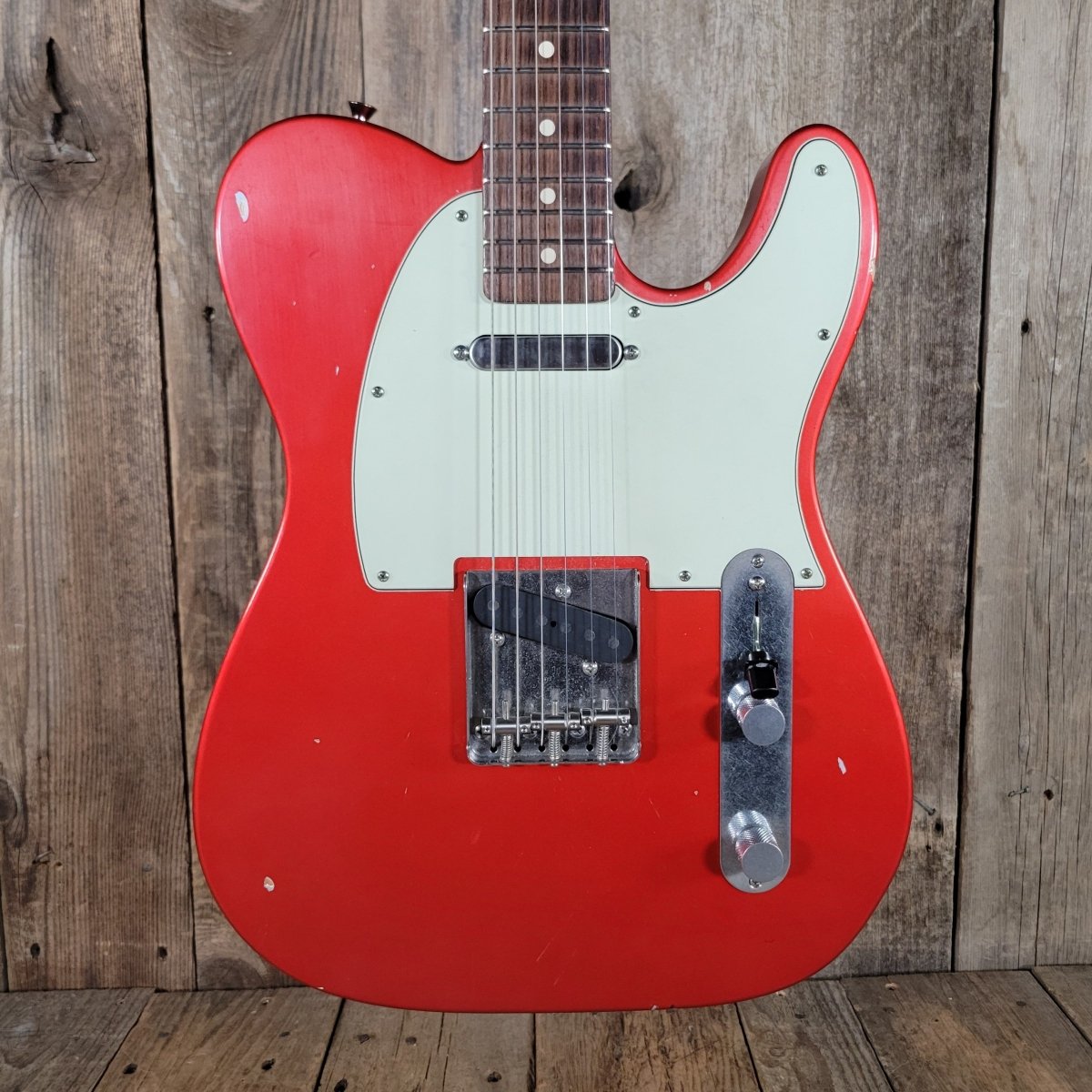 Nash T - 63 Telecaster 2024 – Candy Apple Red, Relic Finish, w/ Paperwork & Original Case - Mahar's Vintage Guitars