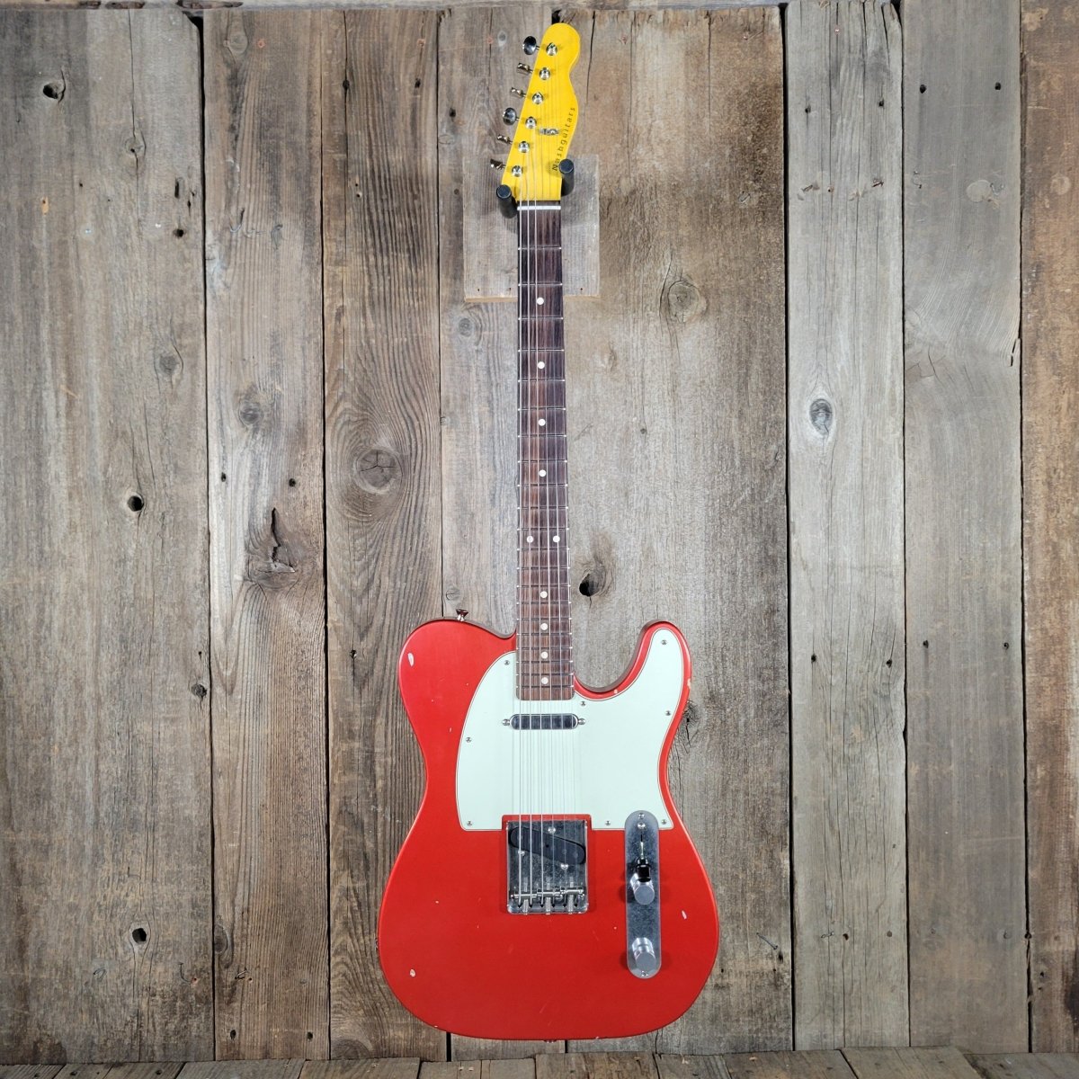 Nash T - 63 Telecaster 2024 – Candy Apple Red, Relic Finish, w/ Paperwork & Original Case - Mahar's Vintage Guitars