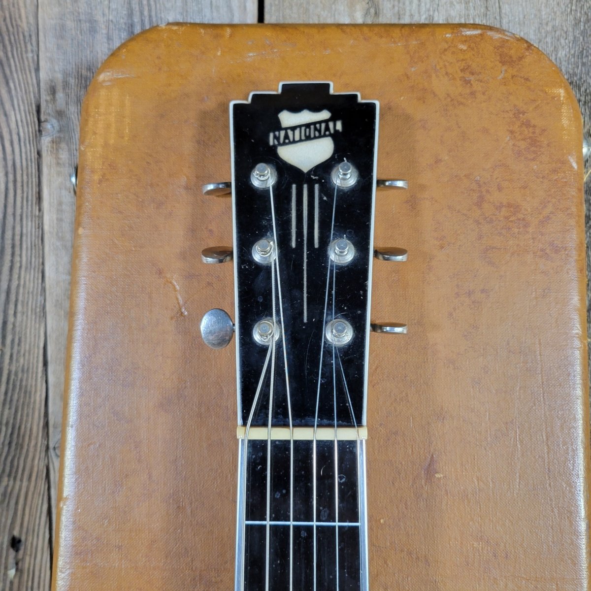 National 1938 New Yorker Lap Steel Early Pre War Version Original Case Excellent - Mahar's Vintage Guitars