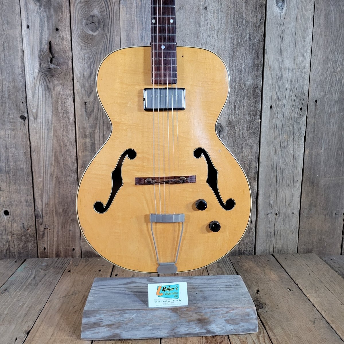 National 1957 New Yorker Archtop Electric Guitar Very Good - Mahar's Vintage Guitars