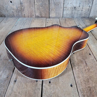 National 2016 Solid Rocket Resonator Sunburst Maple Hot Plate Near Mint - Mahar's Vintage Guitars