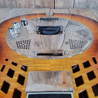 National 2016 Solid Rocket Resonator Sunburst Maple Hot Plate Near Mint - Mahar's Vintage Guitars