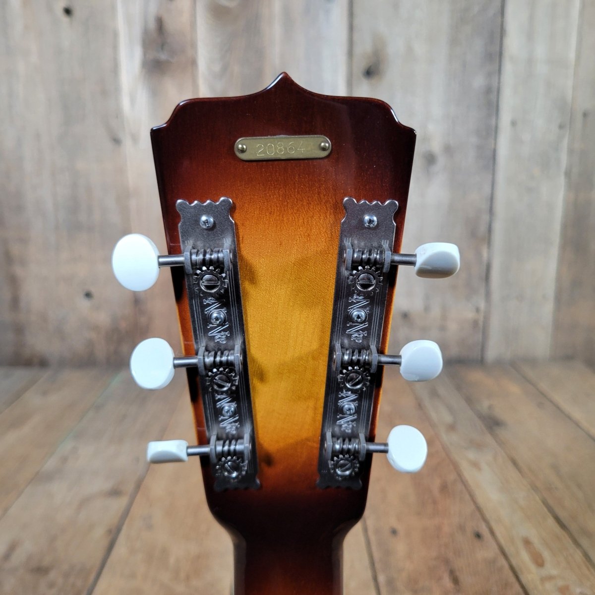 National 2016 Solid Rocket Resonator Sunburst Maple Hot Plate Near Mint - Mahar's Vintage Guitars