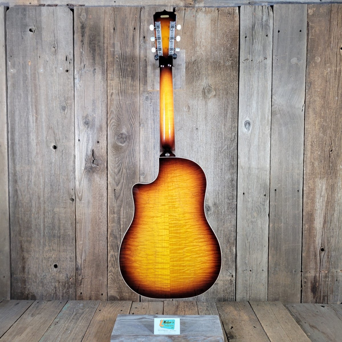 National 2016 Solid Rocket Resonator Sunburst Maple Hot Plate Near Mint - Mahar's Vintage Guitars