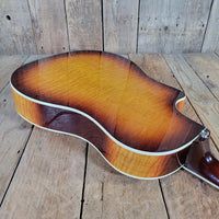 National 2016 Solid Rocket Resonator Sunburst Maple Hot Plate Near Mint - Mahar's Vintage Guitars