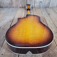 National 2016 Solid Rocket Resonator Sunburst Maple Hot Plate Near Mint - Mahar's Vintage Guitars
