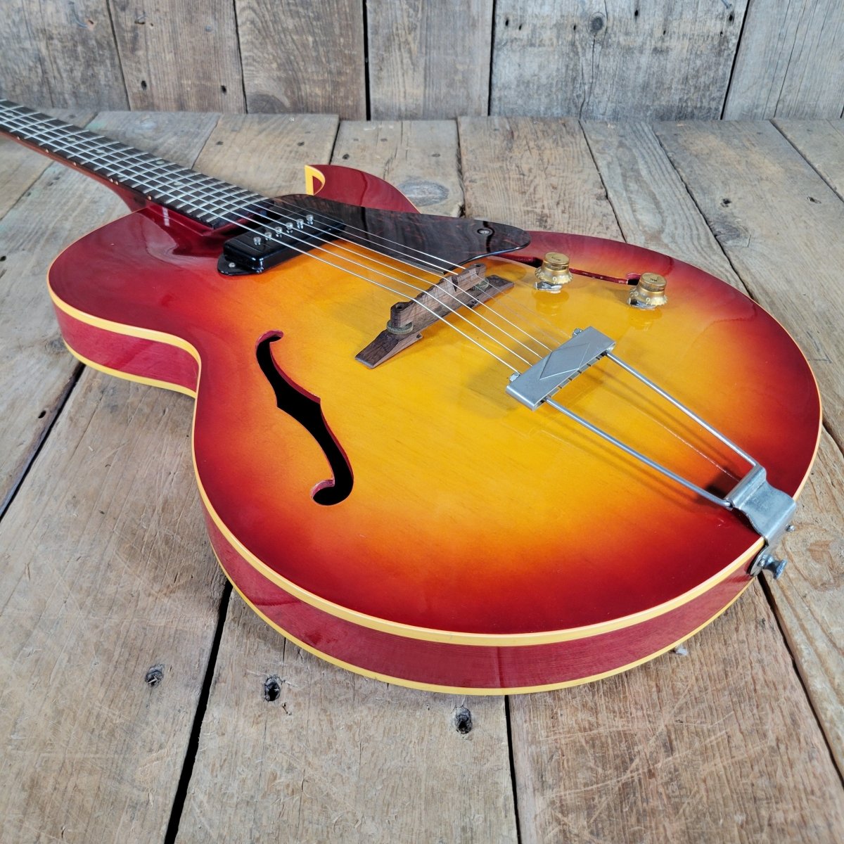 ON HOLD - Gibson 1961 ES-125TC Cherry Sunburst Electric Guitar Excellent - Mahar's Vintage Guitars