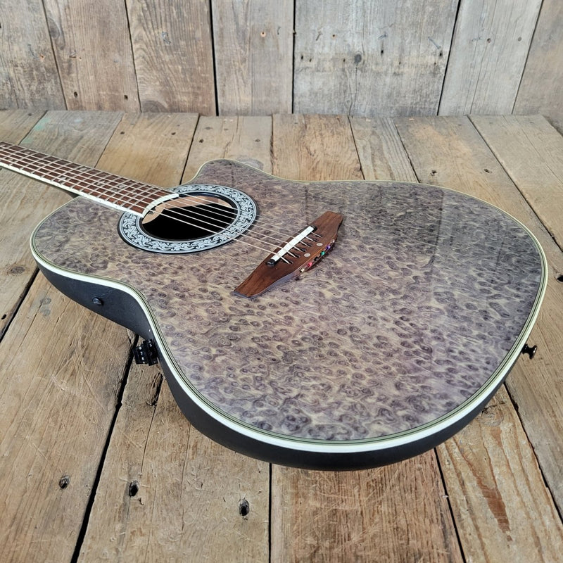 Ovation Ultra 1528 Acoustic - Electric Guitar 1981 Birdseye Top w/ Original Hard Case – Made in Korea - Mahar's Vintage Guitars