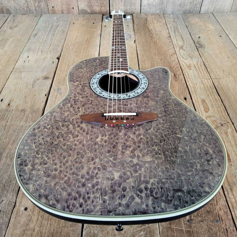 Ovation Ultra 1528 Acoustic - Electric Guitar 1981 Birdseye Top w/ Original Hard Case – Made in Korea - Mahar's Vintage Guitars
