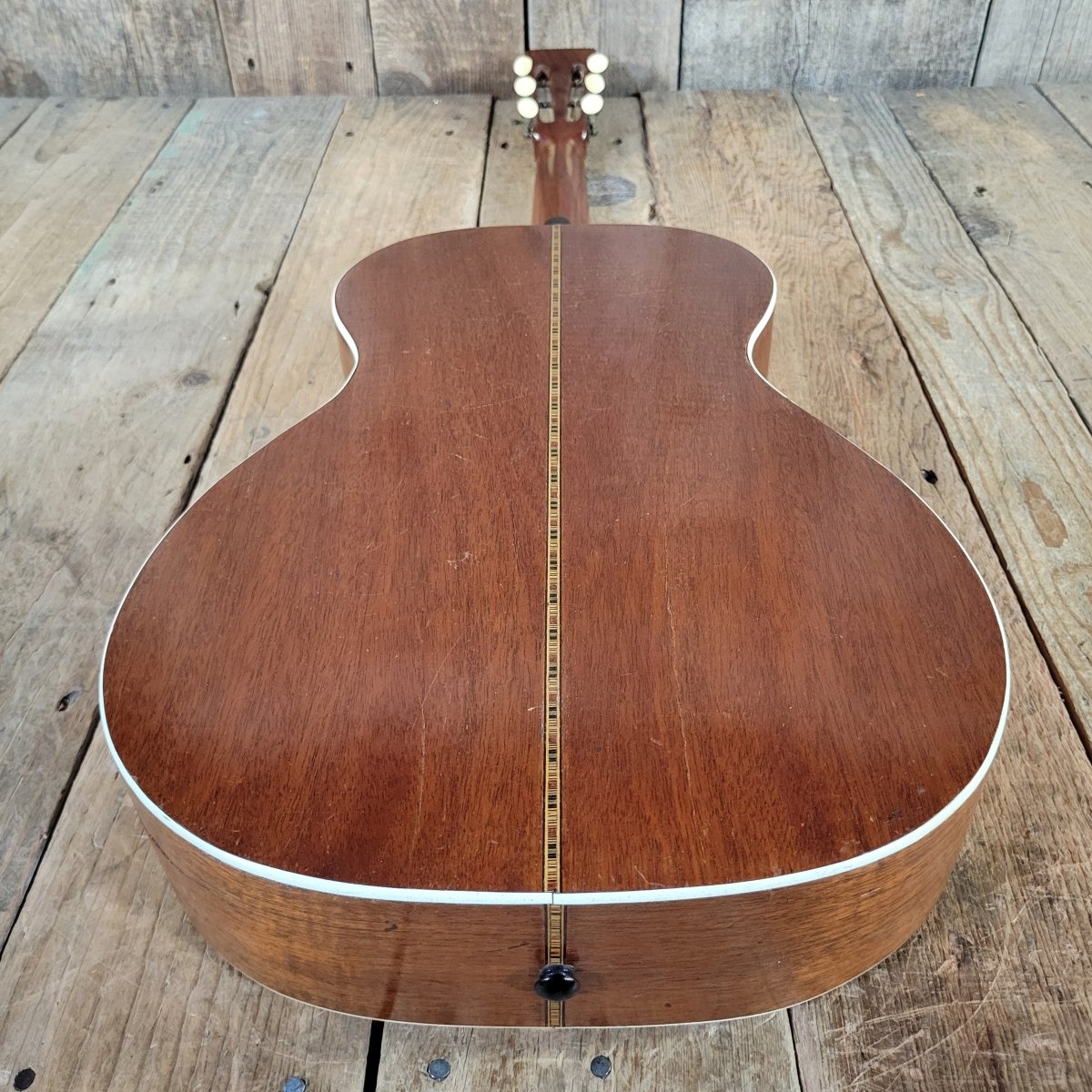 Pagani Bros Single 0 Size Solid Wood Acoustic early 1900s W/Hard Case Parlor guitar - Mahar's Vintage Guitars