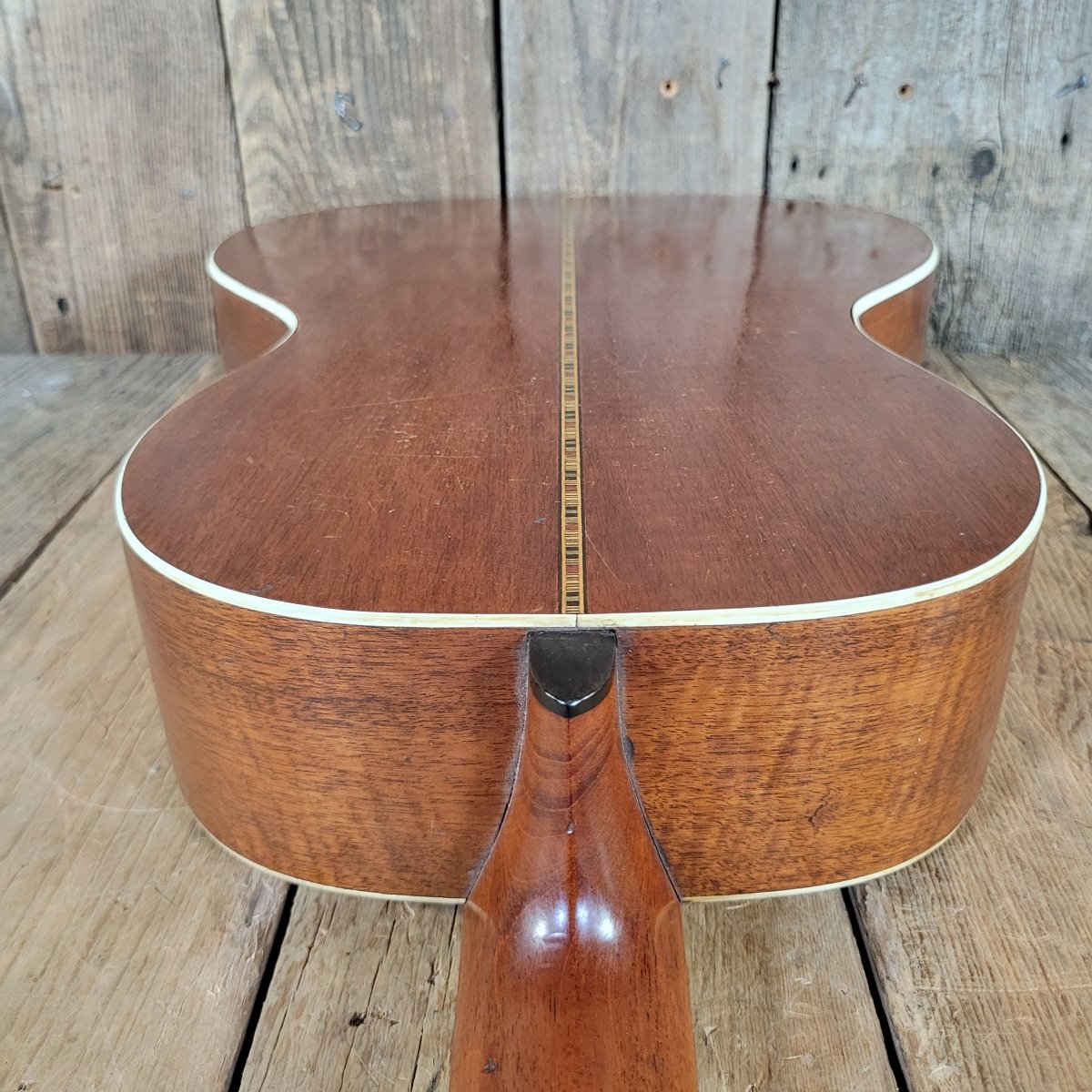 Pagani Bros Single 0 Size Solid Wood Acoustic early 1900s W/Hard Case Parlor guitar - Mahar's Vintage Guitars