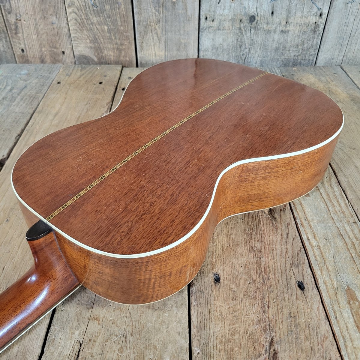 Pagani Bros Single 0 Size Solid Wood Acoustic early 1900s W/Hard Case Parlor guitar - Mahar's Vintage Guitars