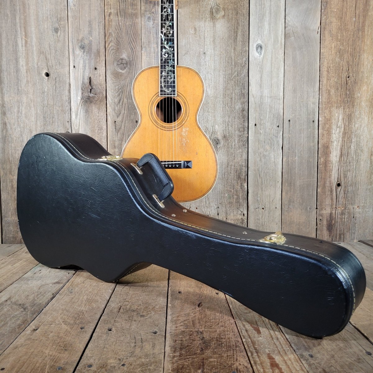 Pagani Bros Single 0 Size Solid Wood Acoustic early 1900s W/Hard Case Parlor guitar - Mahar's Vintage Guitars