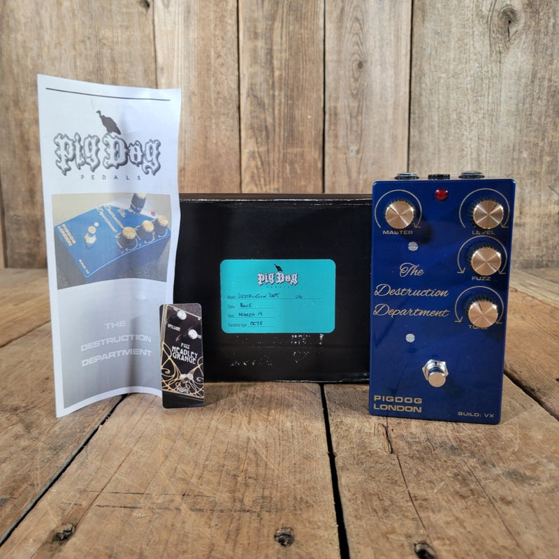 Pigdog Destruction Department Fuzz Pedal 2019 Build VX with Box Paperwork - Mahar's Vintage Guitars