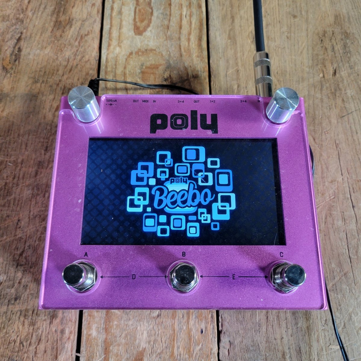 Poly Effects Beebo Multi - FX Pedal Pink Excellent - Mahar's Vintage Guitars