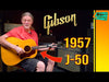 Gibson J-50 ADJ 1957 – Natural Finish, Original Hang Tag, Pick Holder & Strap, Vintage Slope-Shoulder Dreadnought