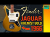 Fender Jaguar Firemist Gold 1966 Complete with Hang Tag Slab Board Dots and Binding 1966