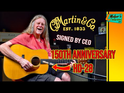 Martin D-28 Vintage Series Brazilian CEO signed 150th Anniversary HD-28 1984 Natural