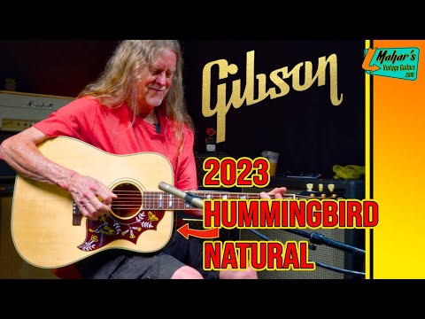 Gibson Hummingbird Natural 2023 – LR Baggs Pickup, All-Solid Wood, Mint Condition Acoustic-Electric