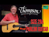 Preston Thompson 2020 Size 2 BA Parlor Guitar – Brazilian Rosewood & Adirondack Spruce, Calton Case, Handcrafted Excellence