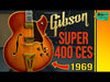 Vintage 1969 Gibson Super 400CES – Sunburst Archtop Electric Guitar, Carved Spruce Top, Original Humbuckers