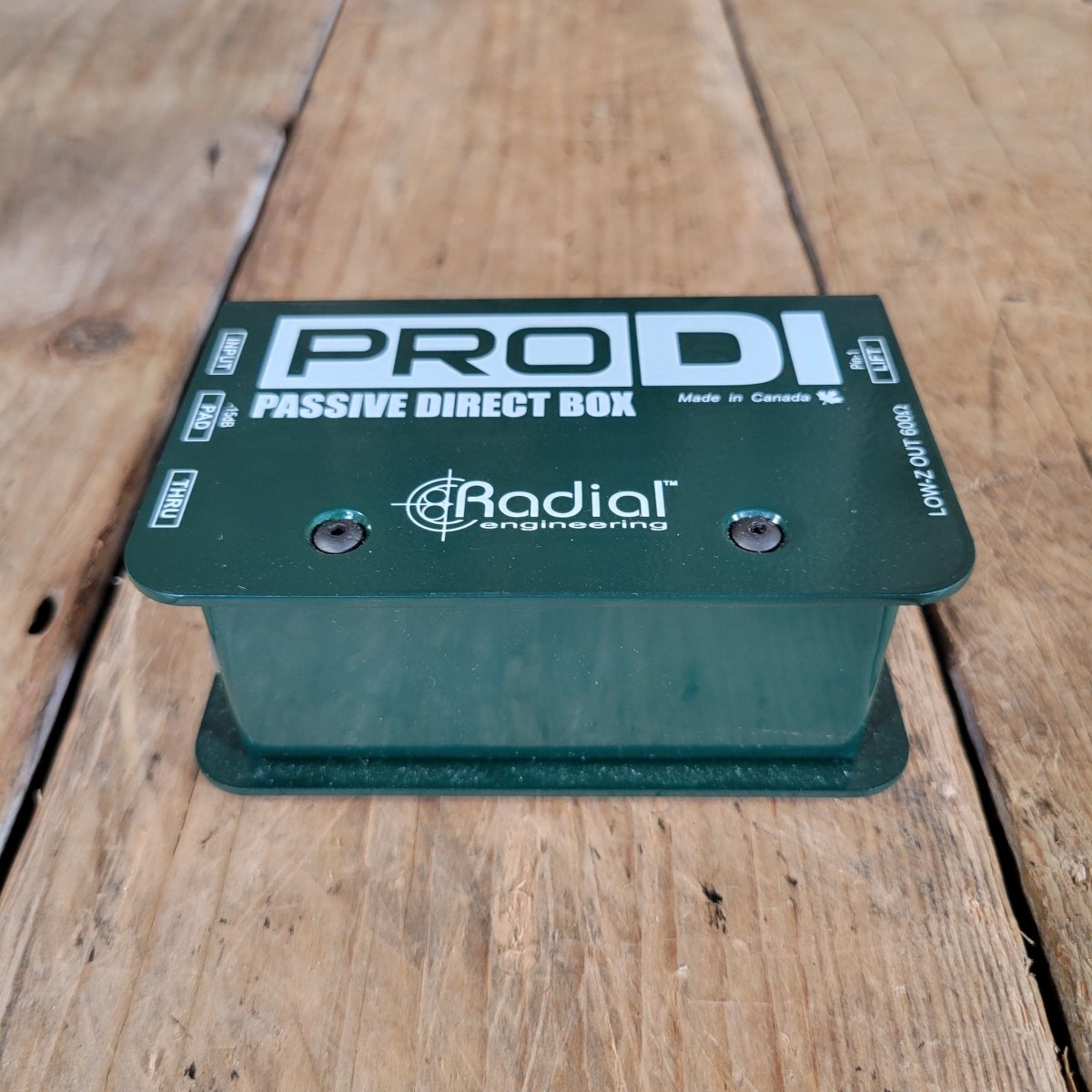 Radial ProDI Passive Direct Box — Mint in Box, Custom Transformer, Ground Lift - Mahar's Vintage Guitars