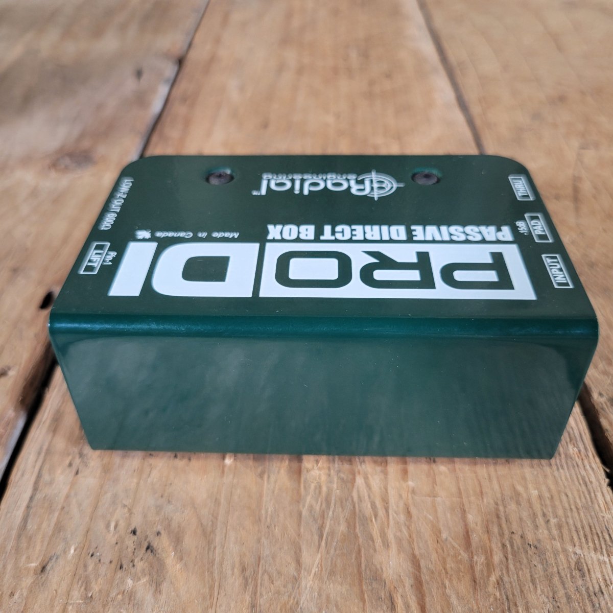 Radial ProDI Passive Direct Box — Mint in Box, Custom Transformer, Ground Lift - Mahar's Vintage Guitars