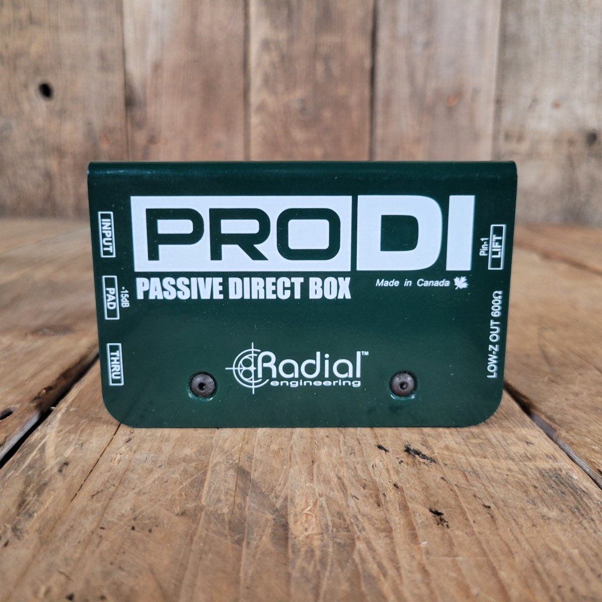 Radial ProDI Passive Direct Box — Mint in Box, Custom Transformer, Ground Lift - Mahar's Vintage Guitars