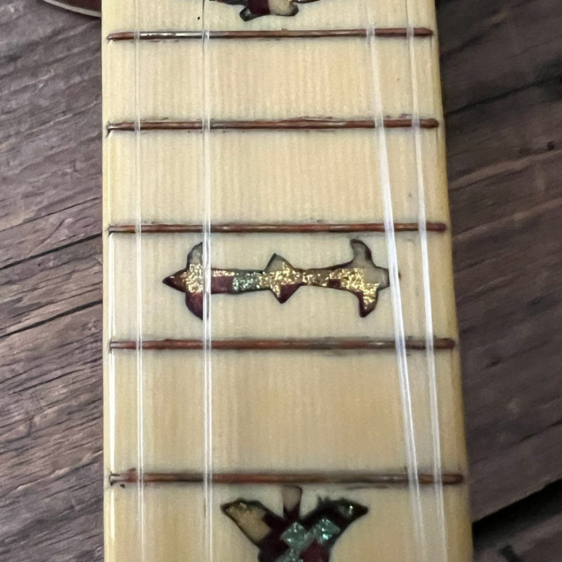 Rare 1930s "The Gibson" Poinsettia Ukulele – Hand - Painted Style 3 Soprano with Floral Motif 1926 - 1929 - Mahar's Vintage Guitars