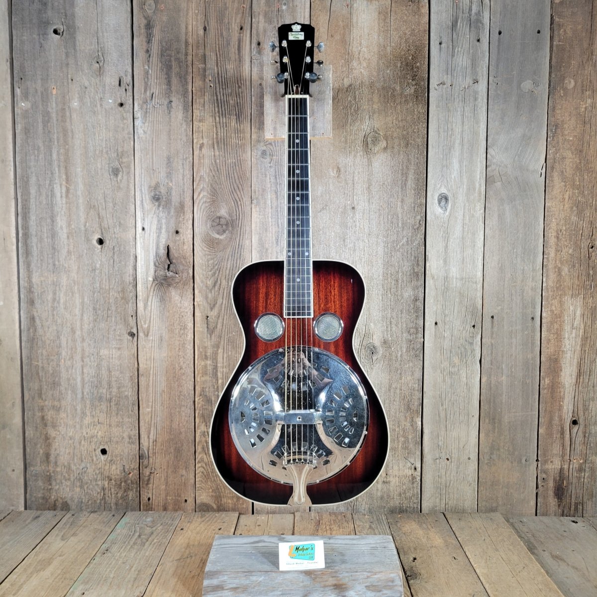 Recording King RR-50-VS Round Neck Resonator Guitar w/ Hard Case - Mahar's Vintage Guitars