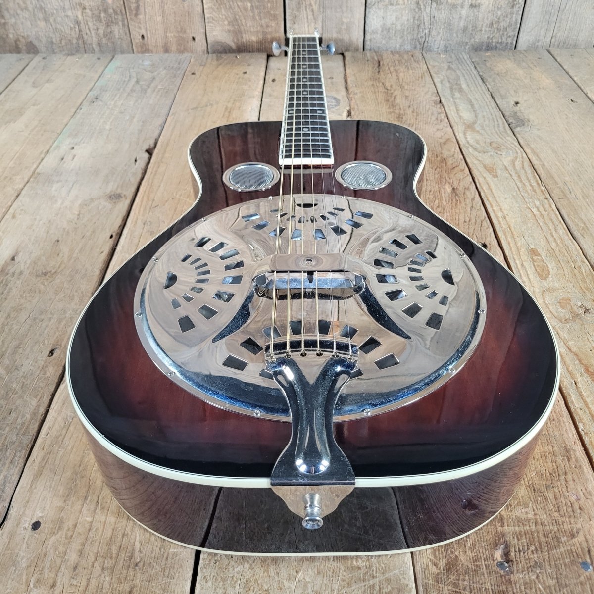 Recording King RR-50-VS Round Neck Resonator Guitar w/ Hard Case - Mahar's Vintage Guitars