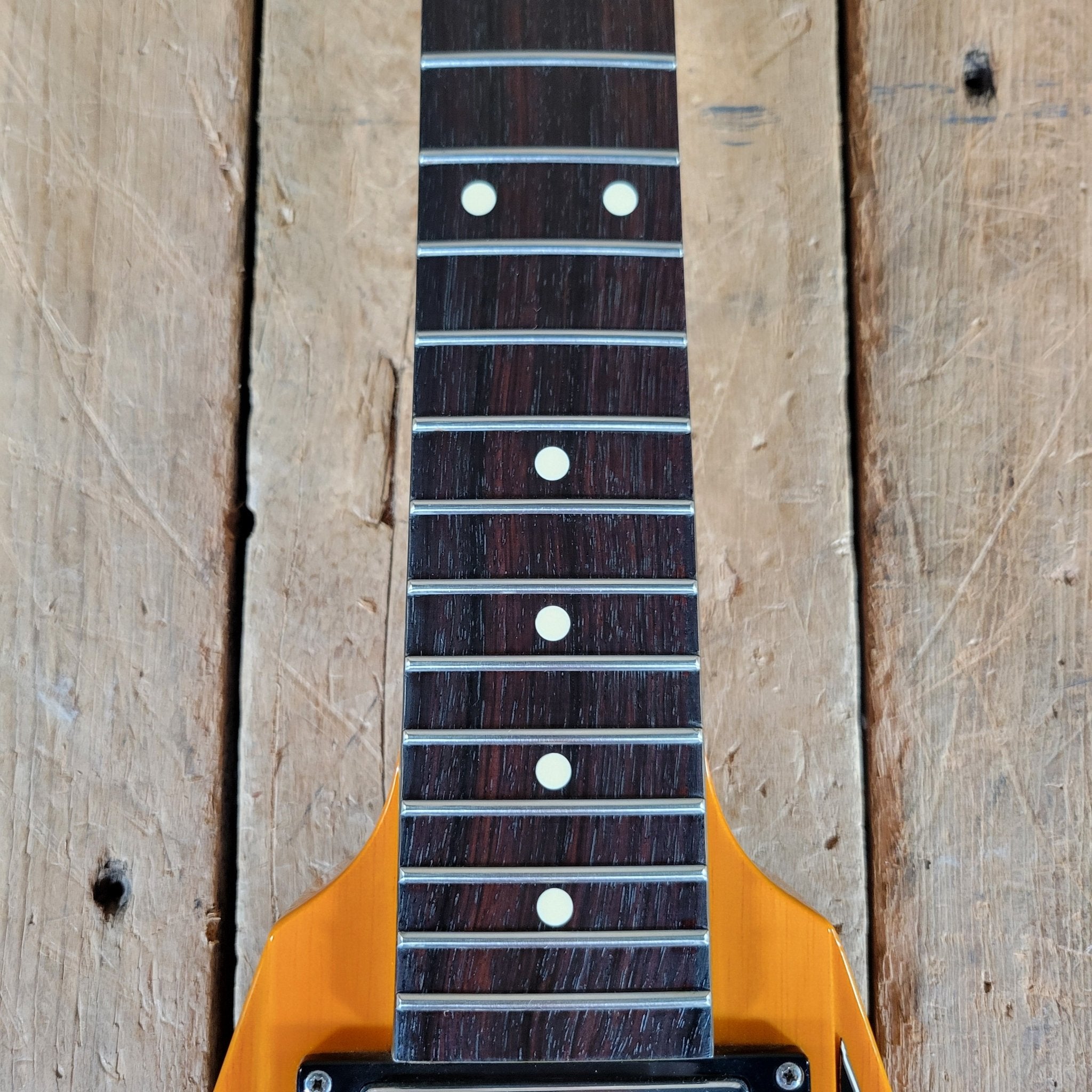 Reverend Volcano 2008 Korina V - Style Electric Guitar – Vintage Tone & Modern Playability - Mahar's Vintage Guitars