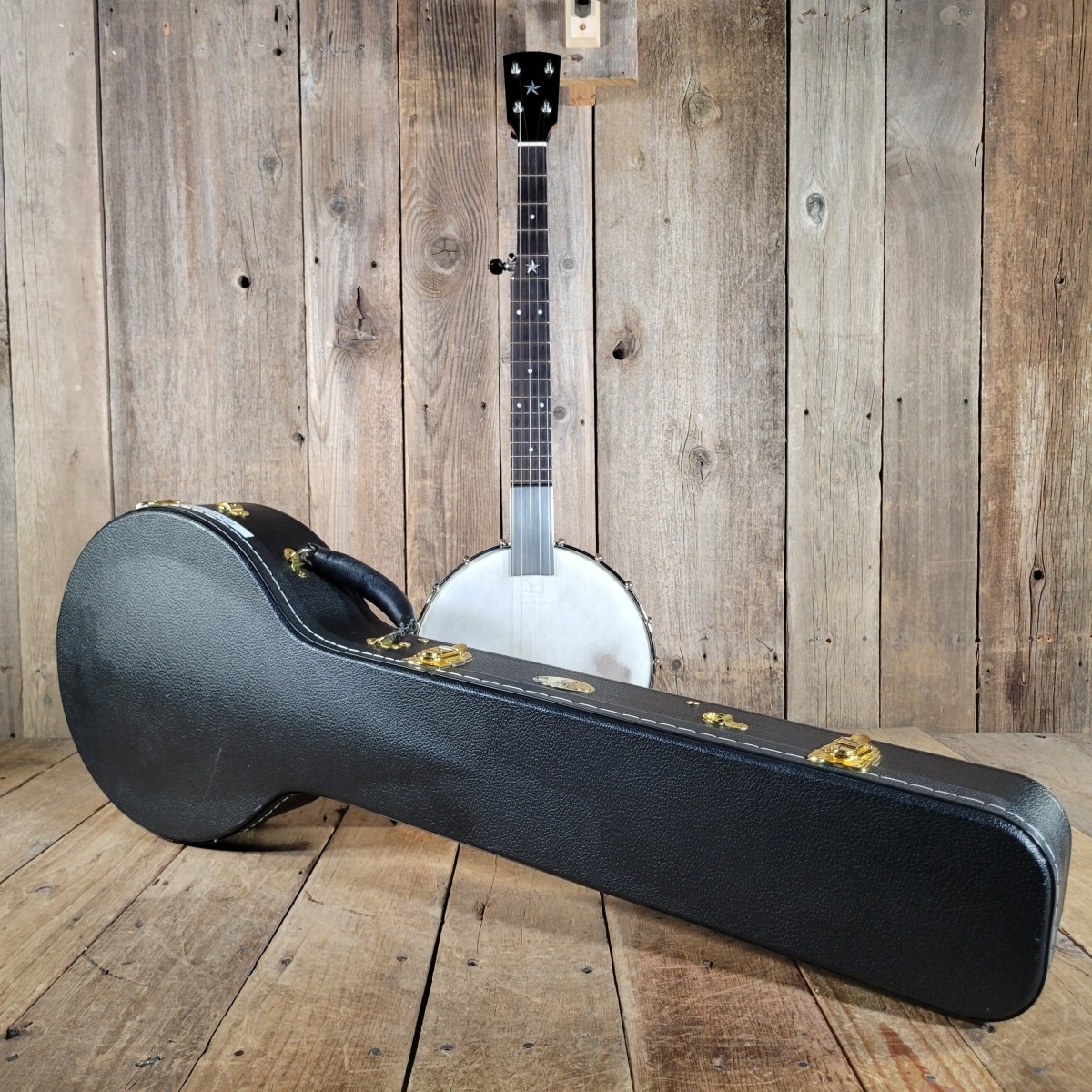 Rickard Dobson Banjo Custom Order w/ Metal Frailing Plate, Guardian Case, Near Mint - Mahar's Vintage Guitars