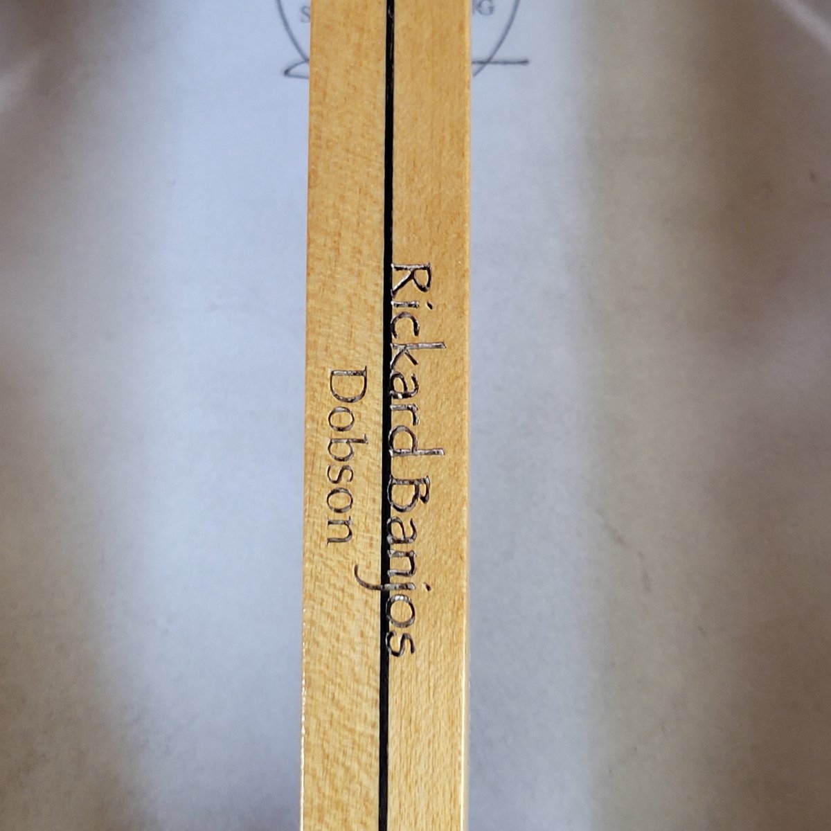 Rickard Dobson Banjo Custom Order w/ Metal Frailing Plate, Guardian Case, Near Mint - Mahar's Vintage Guitars