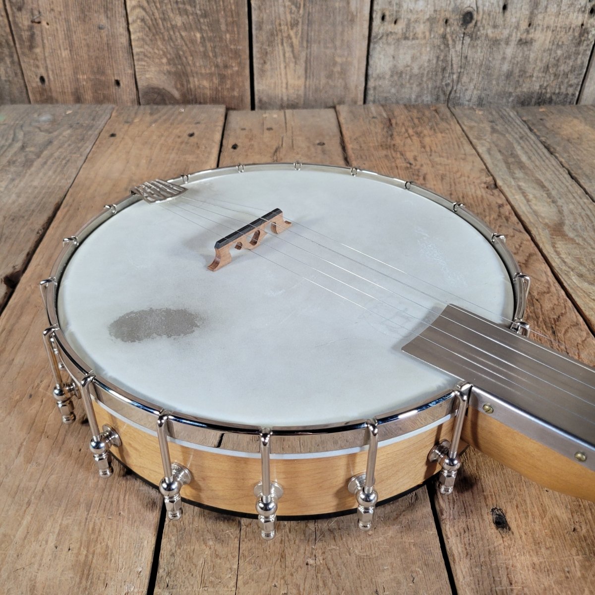 Rickard Dobson Banjo Custom Order w/ Metal Frailing Plate, Guardian Case, Near Mint - Mahar's Vintage Guitars